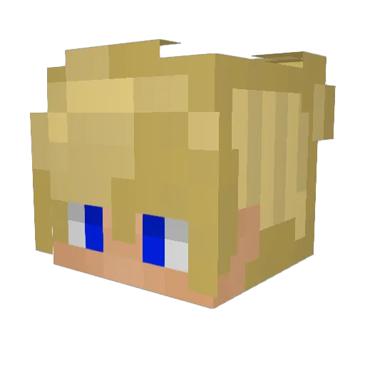 Sandstormer008 Minecraft avatar head, 3D render