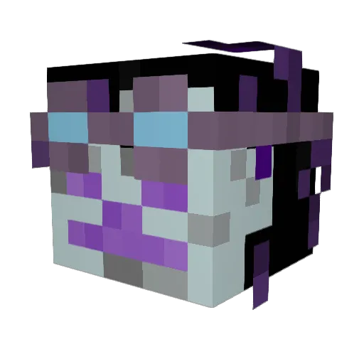 Sandstormmk Minecraft avatar head, 3D render
