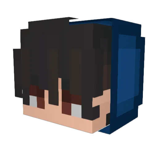 Sandv15 Minecraft avatar head, 3D render