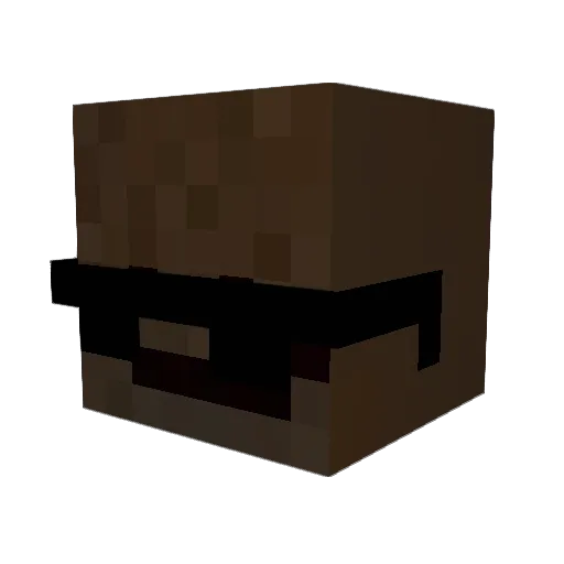 Sandwich770 Minecraft avatar head, 3D render