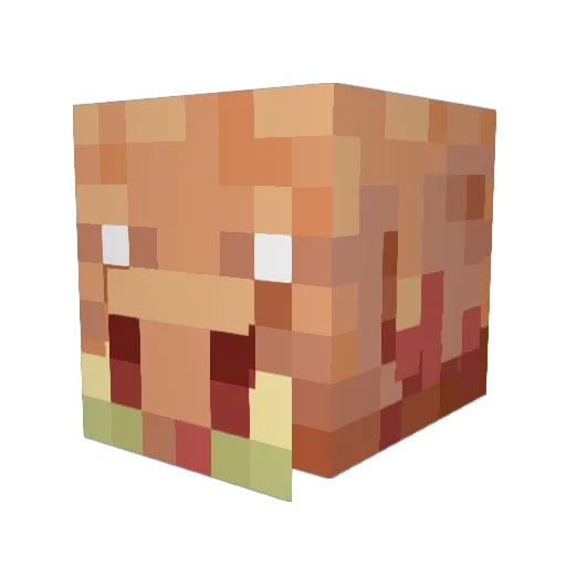 SandwichPope Minecraft avatar head, 3D render