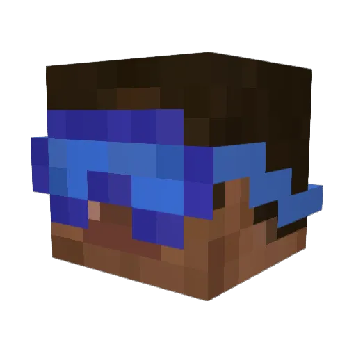 Sandwichy Minecraft avatar head, 3D render