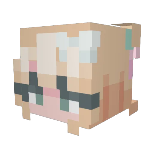 Sandy5432 Minecraft avatar head, 3D render