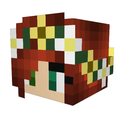SandyBunker Minecraft avatar head, 3D render
