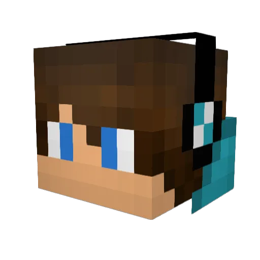 SandyDonuts Minecraft avatar head, 3D render
