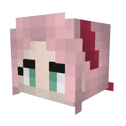 Sandys123 Minecraft avatar head, 3D render
