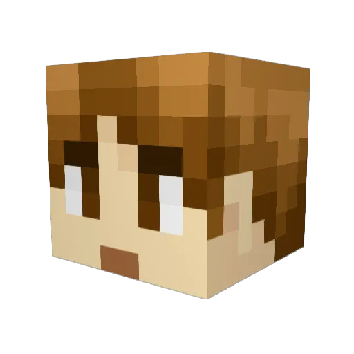Sandywp Minecraft avatar head, 3D render