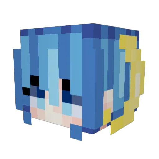 Sane3110 Minecraft avatar head, 3D render