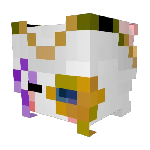 SaneAsura Minecraft avatar head, 3D render