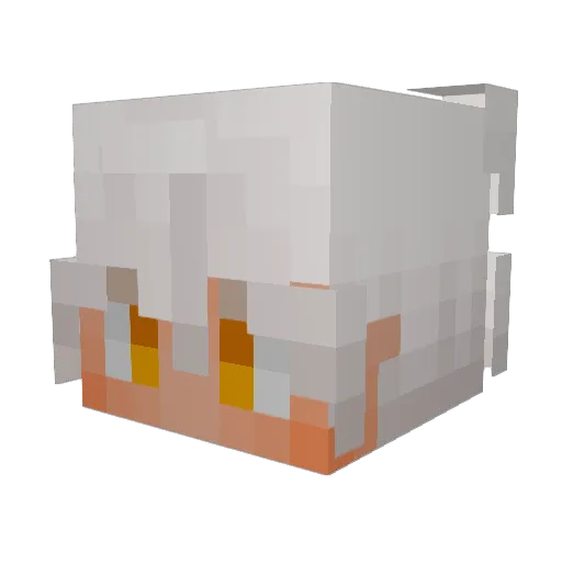 SaneDev Minecraft avatar head, 3D render