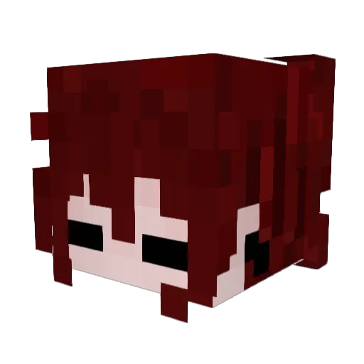 SanechkaSannu Minecraft avatar head, 3D render