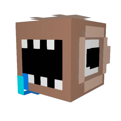 Sanecorneryv Minecraft avatar head, 3D render