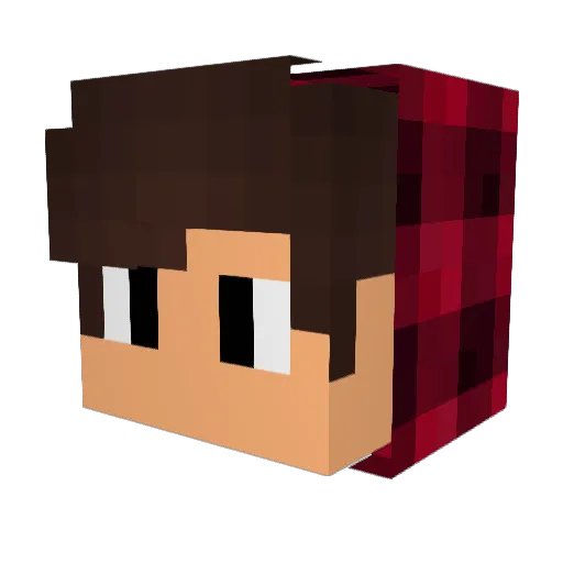 Sanek_27074 Minecraft avatar head, 3D render