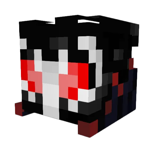 Saneles Minecraft avatar head, 3D render