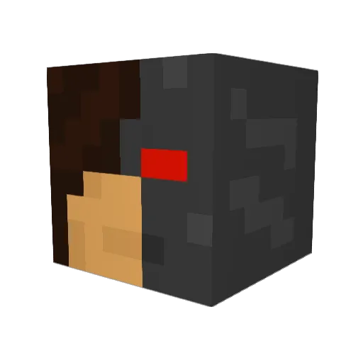 Sanelunatic Minecraft avatar head, 3D render