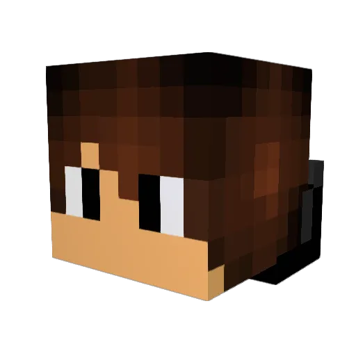 SangiS Minecraft avatar head, 3D render