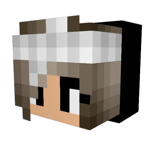 SangoJack Minecraft avatar head, 3D render