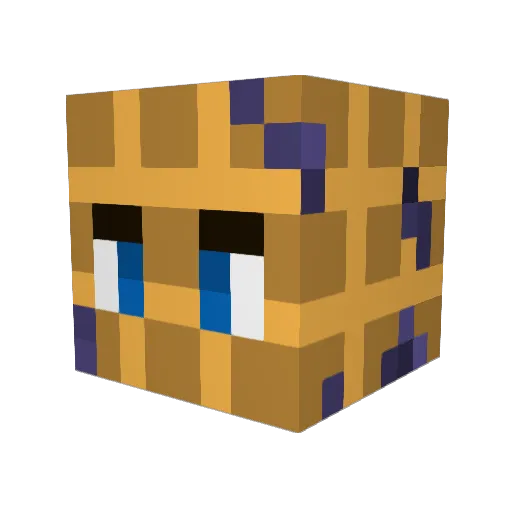 Sangriato Minecraft avatar head, 3D render