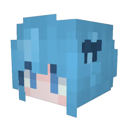 Sangseng233 Minecraft avatar head, 3D render
