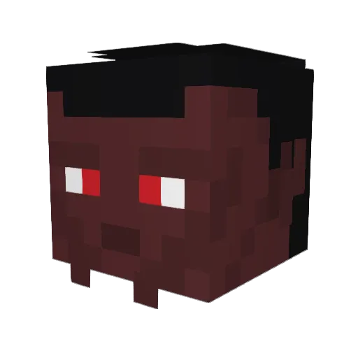 Sanguili Minecraft avatar head, 3D render