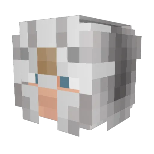 SanguiniusIII Minecraft avatar head, 3D render