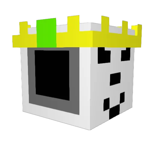 Sanic9 Minecraft avatar head, 3D render