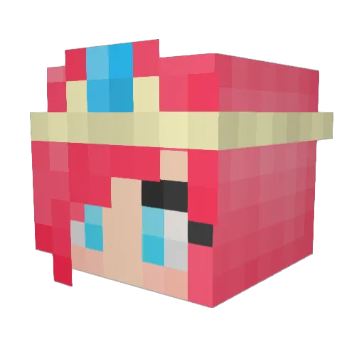 SanicBeatz Minecraft avatar head, 3D render