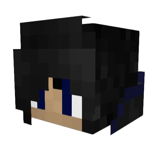 SanicDaHedgeHug Minecraft avatar head, 3D render