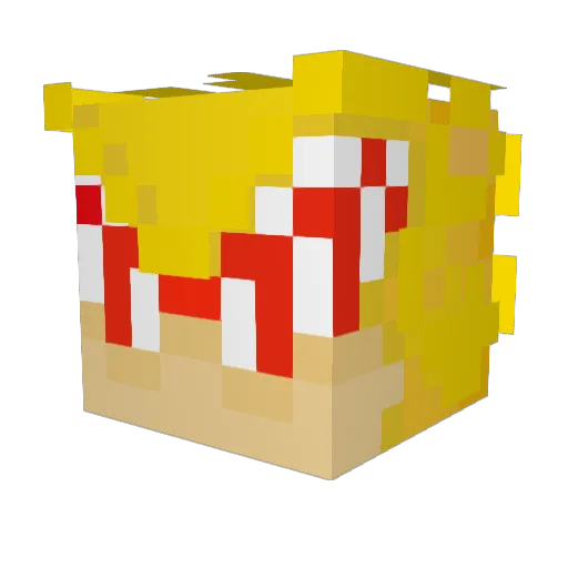 Sanik726 Minecraft avatar head, 3D render