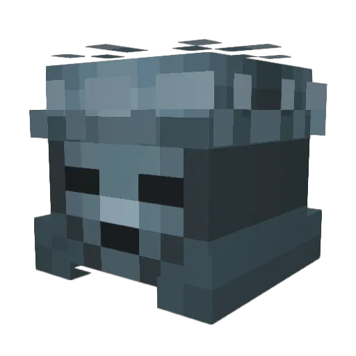 Sanitarck Minecraft avatar head, 3D render