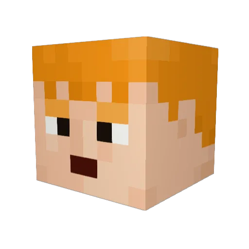 Sanji_07 Minecraft avatar head, 3D render