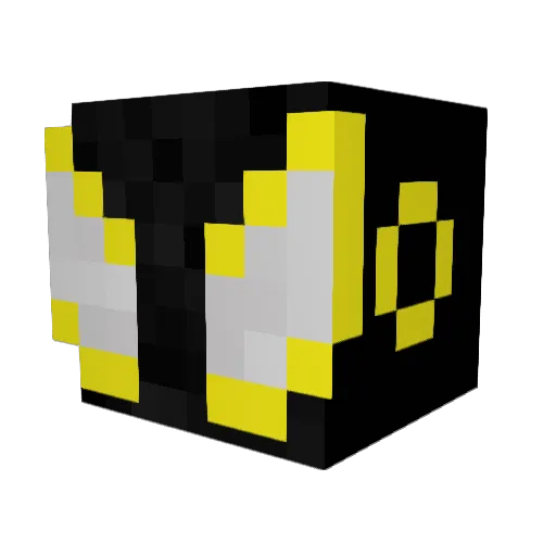 Sanjim Minecraft avatar head, 3D render