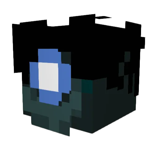 Sanjjo Minecraft avatar head, 3D render