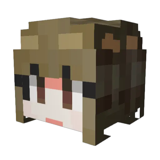 Sanli_Lewis Minecraft avatar head, 3D render