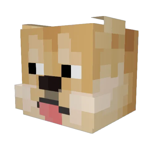 Sanmi888 Minecraft avatar head, 3D render