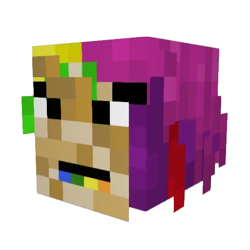 Sanneminecraft Minecraft avatar head, 3D render