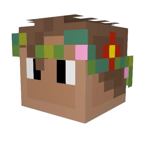 Sannesaurus Minecraft avatar head, 3D render