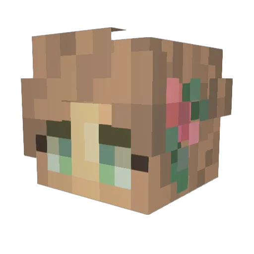 Sannisofivv Minecraft avatar head, 3D render