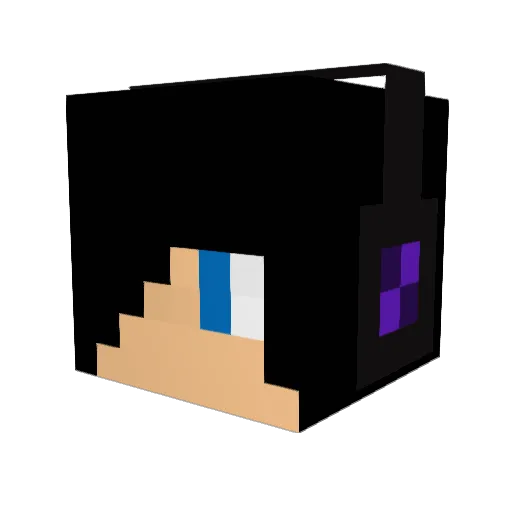 Sanno1 Minecraft avatar head, 3D render