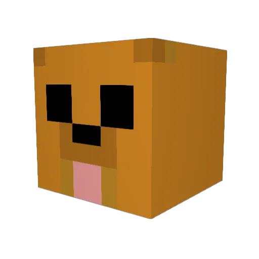 SannoobL Minecraft avatar head, 3D render