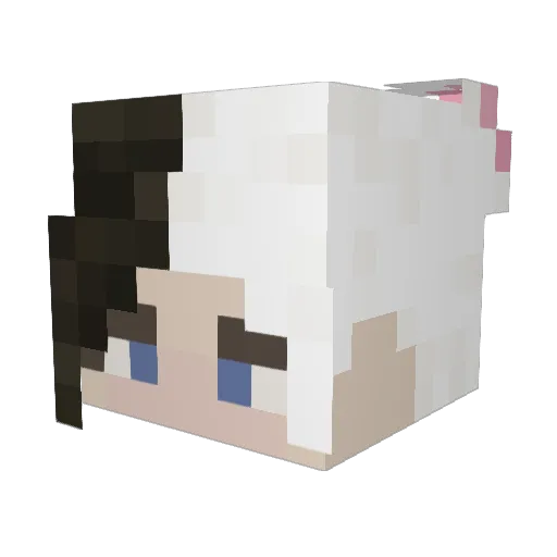 SannyBee Minecraft avatar head, 3D render