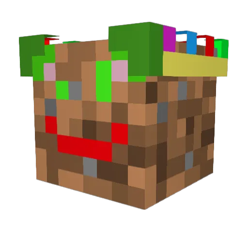 Sanpeitro Minecraft avatar head, 3D render