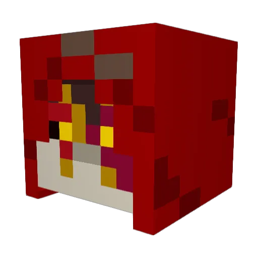 Sanprox Minecraft avatar head, 3D render