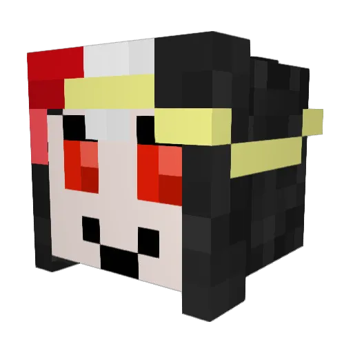 Sanroku3601 Minecraft avatar head, 3D render