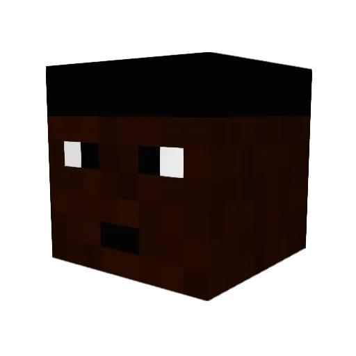 SanroxFlowBakano Minecraft avatar head, 3D render