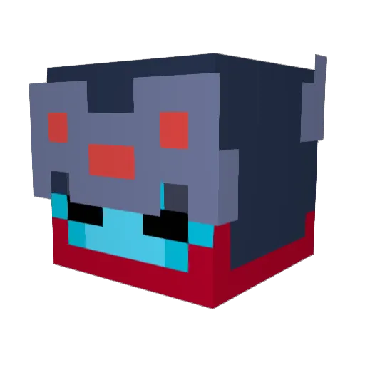Sans2303 Minecraft avatar head, 3D render
