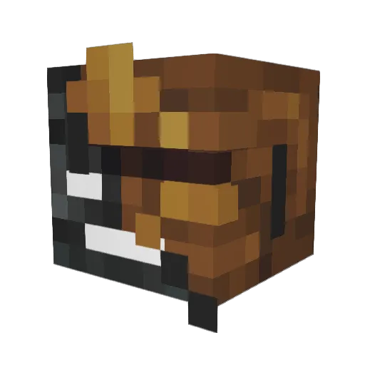 SansIzHere Minecraft avatar head, 3D render