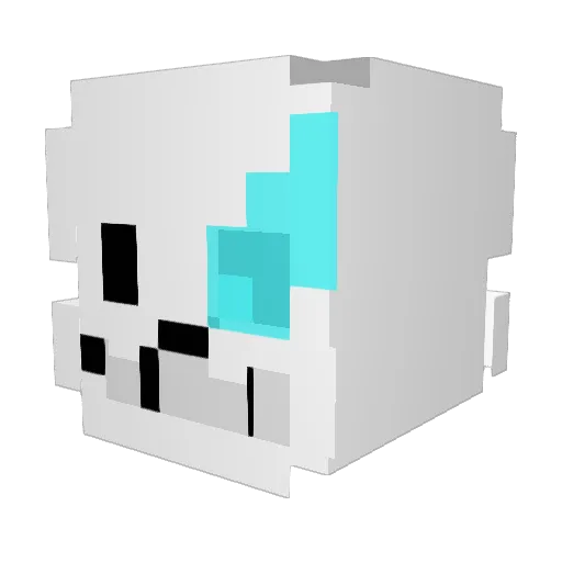SansOGamer Minecraft avatar head, 3D render