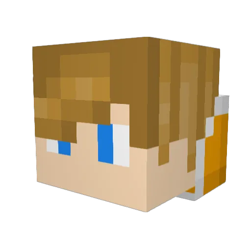 SansTheKidYT Minecraft avatar head, 3D render