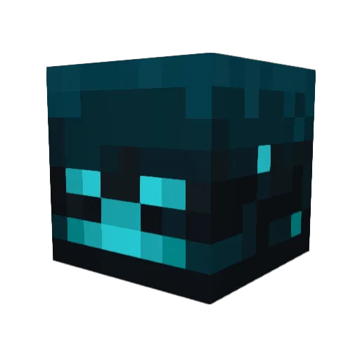 SansVoix Minecraft avatar head, 3D render